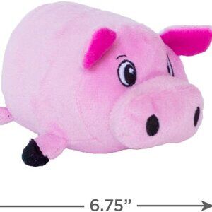 Dog Toy: Plush Squeaky Pig Toy, Medium